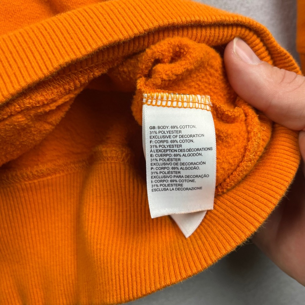 The North Face Mens Orange California Bear Graphic Hoodie Sweatshirt Large - Picture 6 of 8
